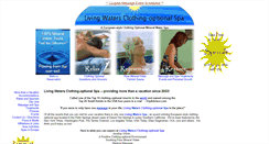 Desktop Screenshot of livingwatersspa.com